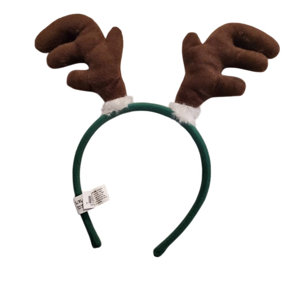 Christmas Holiday Tails Reindeer Headlands for Dogs